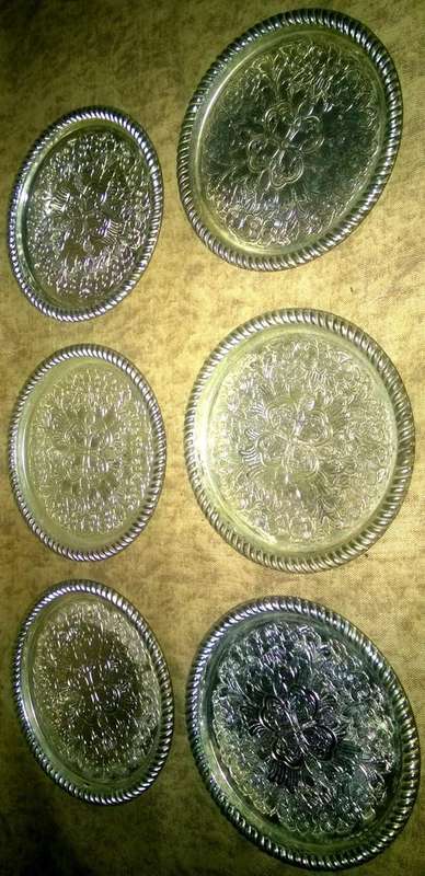 Stunning 6 piece set of detailed coasters!! Very Vintage!!!