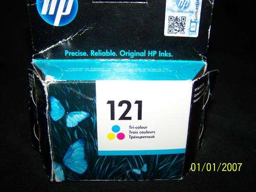 BRAND NEW HP CODE 121 PRINTER CARTRIDGE COLOUR