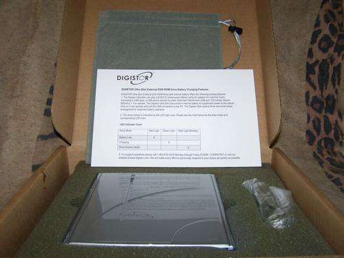 DIGICOR EXTERNAL DVD DRIVE AND DVD PLAYER RECHARGABLE