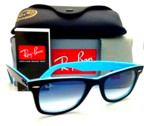 Ray Ban wayfarer RB2140 Black Blue dark lense
