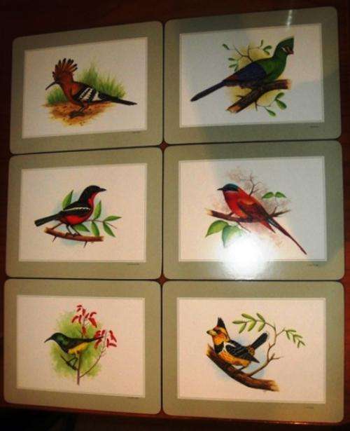 Place Mats with Birds Design