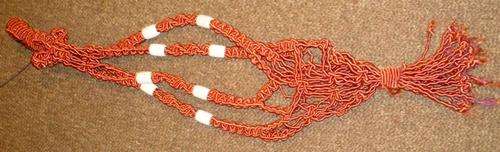 Hanging Pot Plant Holder - Red/Orange