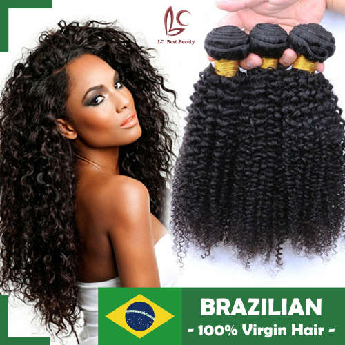 Brazilian Hair Weft,Kinky Curl 300g