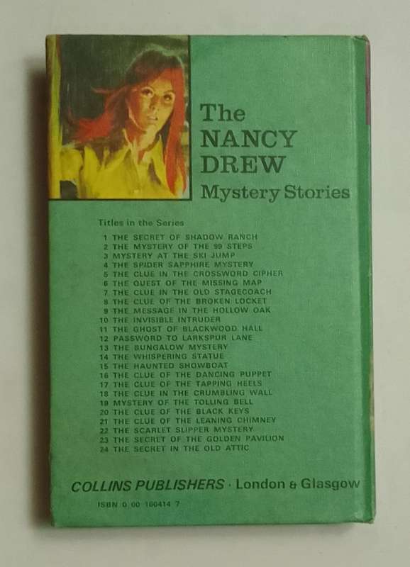 The nancy drew series: the whispering statue- By: Carolyn Keene