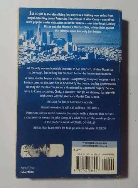 1st to die-By: James Patterson