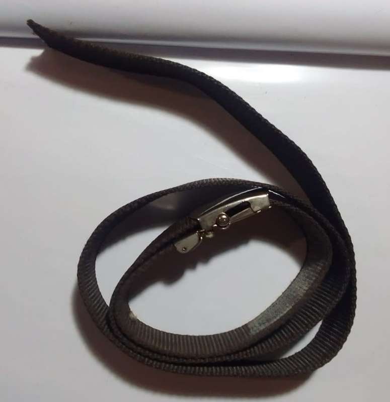 Metal buckle fabric belt