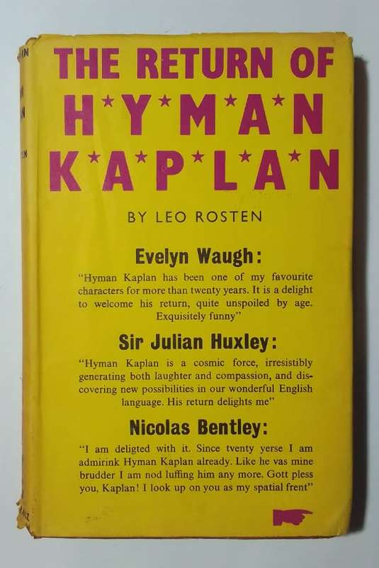 The return of hyman kaplan-By: Leo Rosten