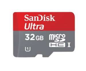 Sandisk Micro SDHC Ultra High Speed - UHS - 32GB Class-10 - Now this is a deal!