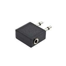 Airline Travel Headphone Adapter 1/8" 3.5mm to Dual 3.5mm Plug