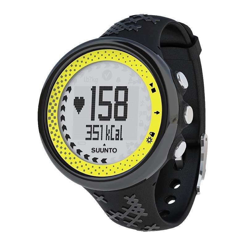Womens Suunto M5 Wristop HR Computer - black/yellow