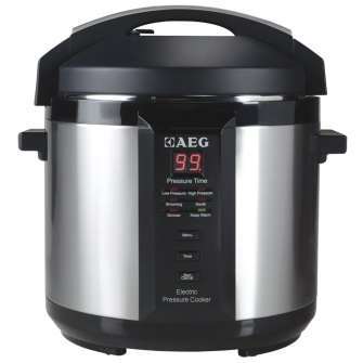 AEG Stainless Steel Pressure Cooker - 6 Litre Stainless Steel