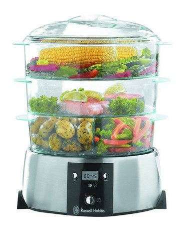 Russell Hobbs 3 Tier Satin Quartz Food Steamer