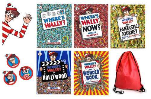 Where's Wally 5 Books with Bag