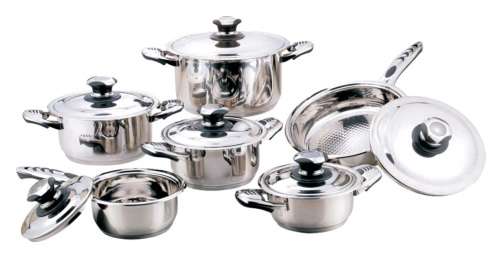 Tissoli 12 Piece Stainless Steel Cookware Set