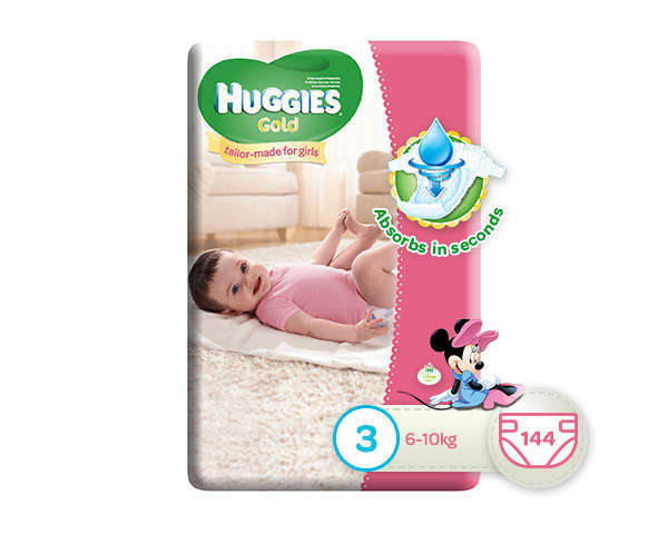 Huggies Gold Girl | Size 3 Mega Box
