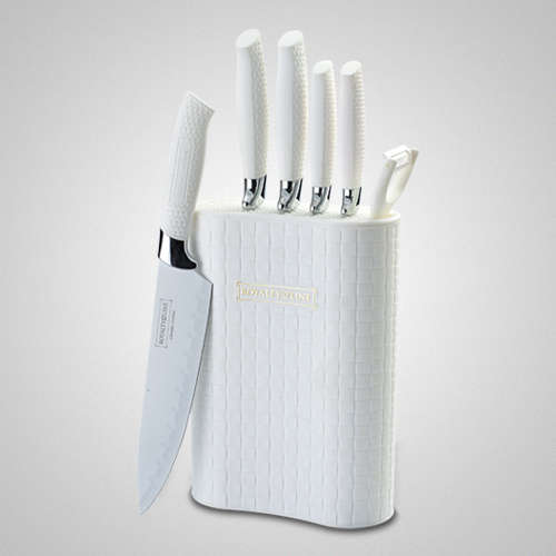 Royalty Line 6 Piece Non-Stick Coating Knife Set with Stand