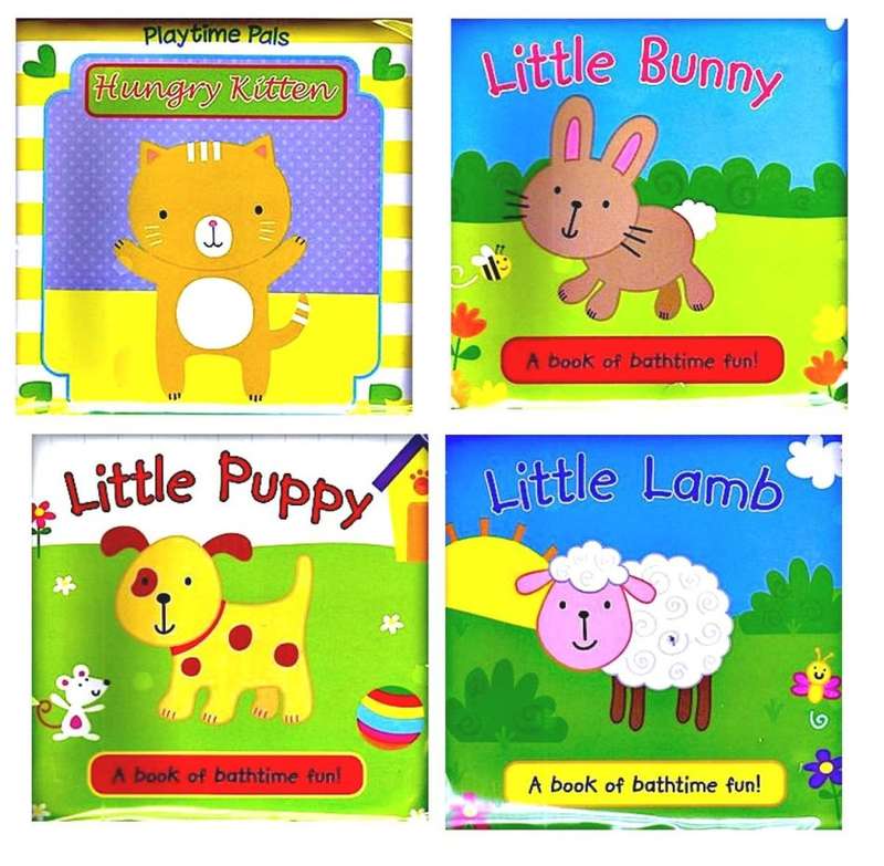 Bath Book Bundle | Kitty, Bunny, Lamb & Puppy