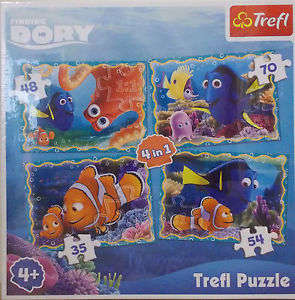 TREFL Finding Dory 4 in 1 Puzzle