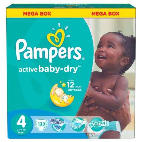 Pampers Active Baby Nappies | Mega Pack