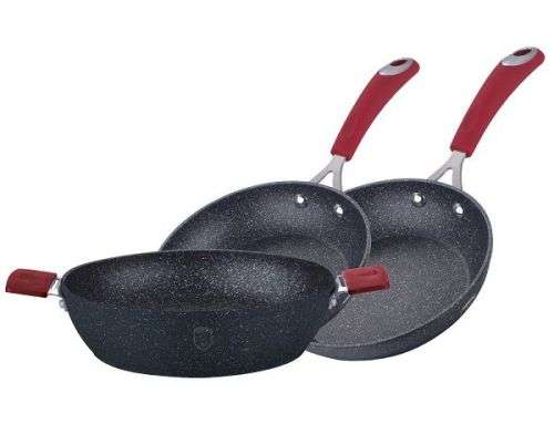 Berlinger Haus 3 Piece Fry Pan & Shallow Pot Set