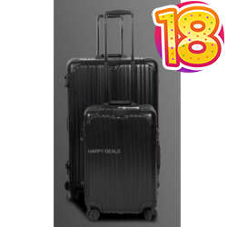2 Piece Luggage Set - Black