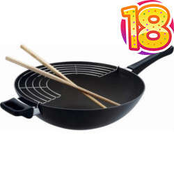 Scanpan Classic Wok with Rack & Sticks