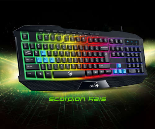 Genius Scorpion K215 USB Gaming Keyboard - Black