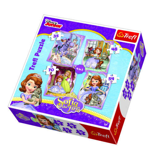 DISNEY JUNIOR 4 in 1 Princess Sofia Trefl Puzzle