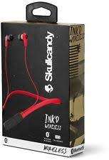 SkullCandy Ink'd 2.0 Wireless In-Ear Headphones - Red/Black