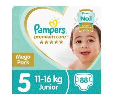 Pampers - Premium Care 88 Nappies - Size 5 Mega Pack