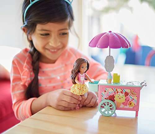 Barbie Club Chelsea Ice Cream Cart Doll & Playset