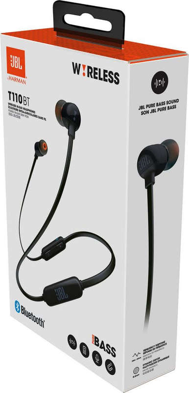 JBL T110 Bluetooth In-Ear Headphone - Black