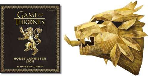 Game of Thrones Press-Out Mask Books - 4 x 3D Masks & Wall Mounts