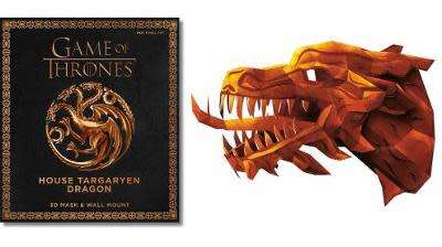 Game of Thrones Press-Out Mask Books - 4 x 3D Masks & Wall Mounts