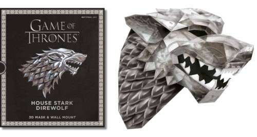 Game of Thrones Press-Out Mask Books - 4 x 3D Masks & Wall Mounts