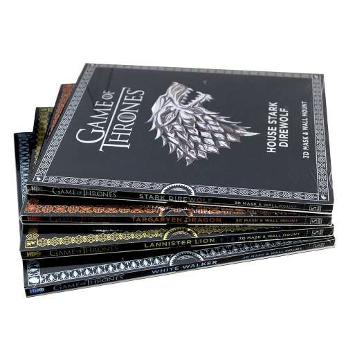Game of Thrones Press-Out Mask Books - 4 x 3D Masks & Wall Mounts