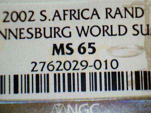2002 WORLD SUMMIT MS65 MINT CONDITION