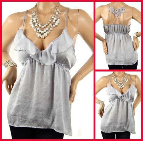 Beautiful Ruffle Trim Top