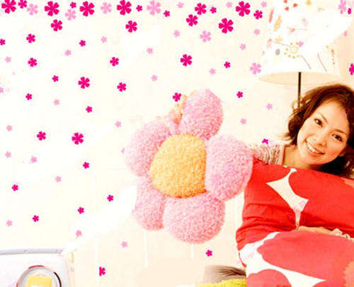Home Decor Romantic 71 Flowers Wall Stickers DIY Art