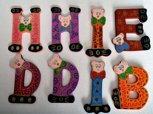 Wooden Letters Lot (121)