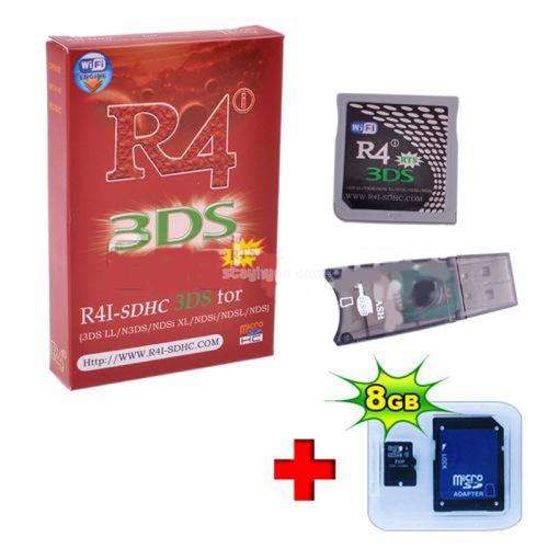 R4i-SDHC Upgraded V1.4.5 Revolution for Nintendo 3DS Game Card 3DS/DS/DS Lite/DSi/DSi XL + TF 8G