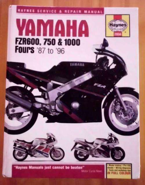 Haynes Service and Repair manual - Yamaha FZR600, 750 and 1000 fours 87 to 96