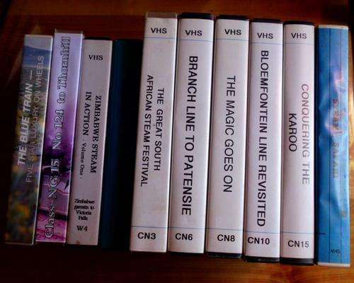 10 x VHS - A collection of Vintage Steam Train Video's / Stoom Trein Video's
