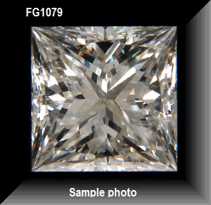 0.09 ct.H/I1 Princess Cut Natural Diamond