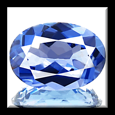 0.73 ct. Oval Blue Violet Glittering Lustre Natural Tanzanite
