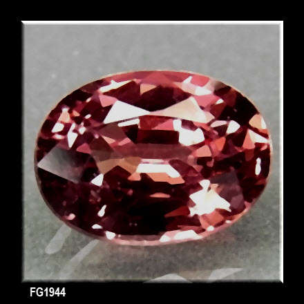 1.03 ct. Oval Facet Purplish Pink Unheated Rhodolite Garnet