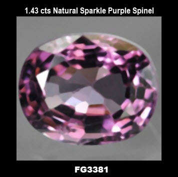 Finesse - 1.43 cts Natural Sparkle Purple Spinel