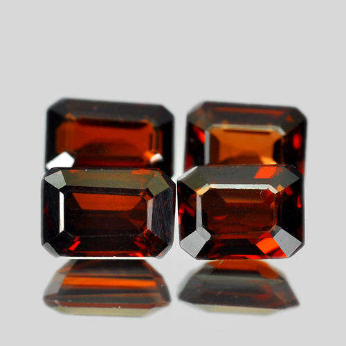 3.28 CT. NATURAL UNHEATED ORANGE RED RHODOLITE