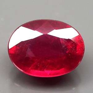 1.89 CTS TOP LUSTRE! TOP BLOOD RED RUBY MADAGASCAR OVAL 8.2X6.2MM NATURAL