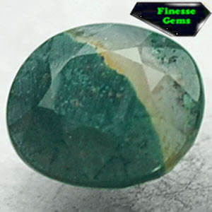 2.6 CT.RARE NATURAL OVAL WHITE MATRIX HARD GREEN AFRICA BLOODSTONE  GEMS
